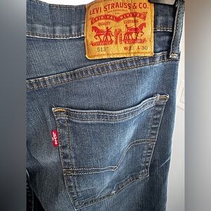 Levi's Men’s 513 classic blue jeans